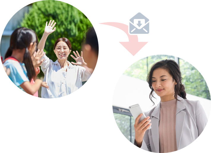 入退室情報をタイムリーにお知らせ